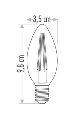 CT-4066 4W BUJİ RUSTİK AMPUL GÜNIŞIĞI 3200K