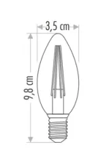CT-4280 4W RUSTİK BUJİ AMPUL