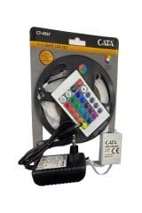 CT-4557 RGB ŞERİT LED SETİ (5mt şerit led+trafo+rgb kumanda)