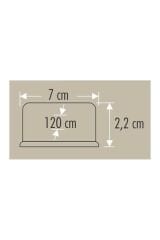 CT-2482 80 KRİSTAL YATAY BANT ARMATÜR 120CM BEYAZ