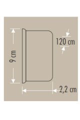 CT-2479 120W KRİSTAL YATAY BANT ARMATÜR 120CM