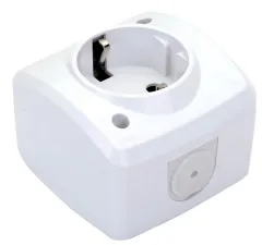 DE-PA Sıvaüstü Topraklı Priz IP44 Nemliyer 80101