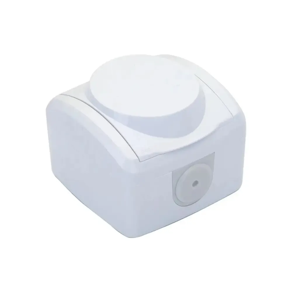 Depa Nemliyer Kapaklı Topraklı Priz - Beyaz - IP44 - 81101