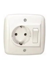 De-pa Banyo Dolabı Mobilya Anahtarlı Topraklı Prizi 81301